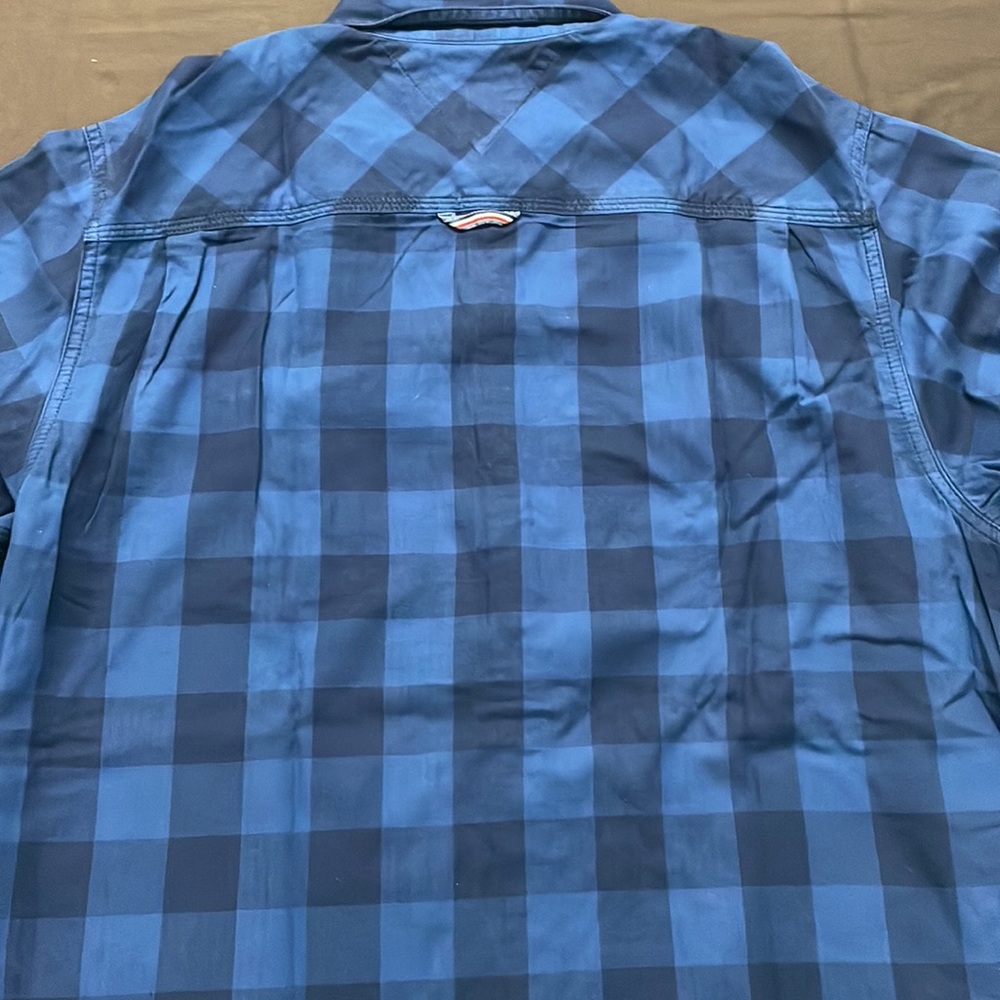 Tommy Hilfiger blue check casual shirt - Picture 11 of 15